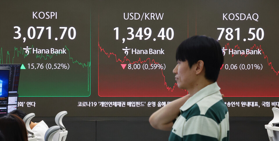 코스피가 30일 전 거래일 대비 15.76포인트(0.52%) 오른 3071.70으로 장을 마쳤다. /사진=연합뉴스