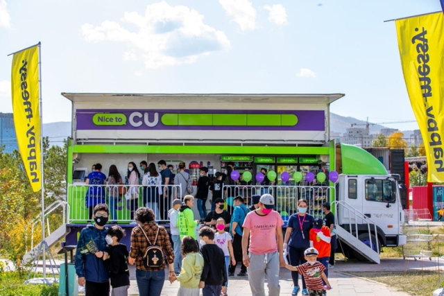 몽골에서 운영되는 이동형 CU 매장 / BGF리테일 제공