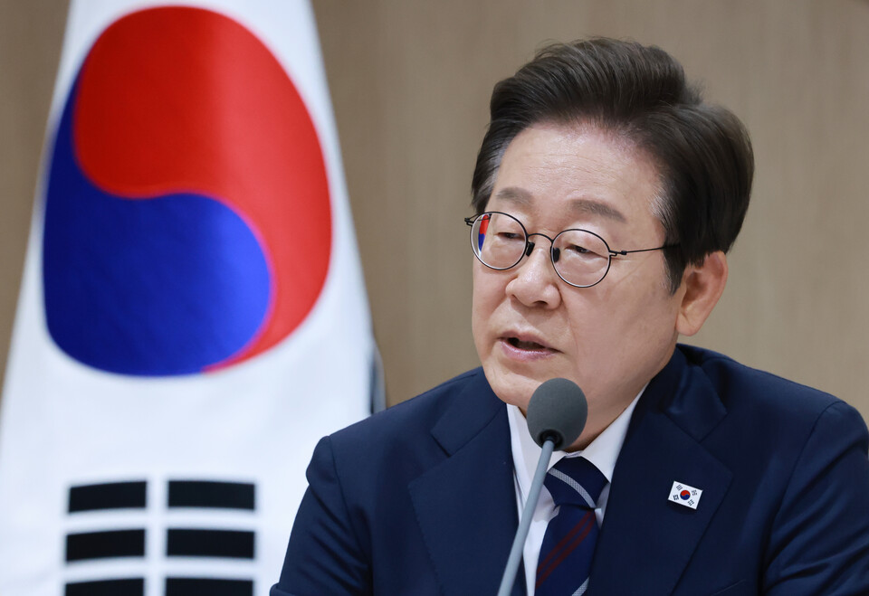 이재명 대통령이 1일 서울 용산 대통령실 청사에서 열린 국무회의에서 발언하고 있다. 사진=연합뉴스