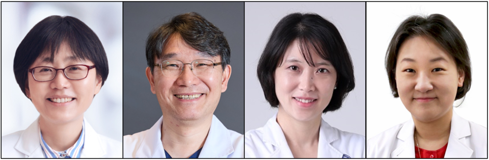 (왼쪽부터) 박영주 서울의대 내분비대사내과 교수, 김신곤 고려의대 내분비내과 교수, 김효송 연세암병원 종양내과 교수, 신애선 서울의대 예방의학교실 교수. /광동제약 제공