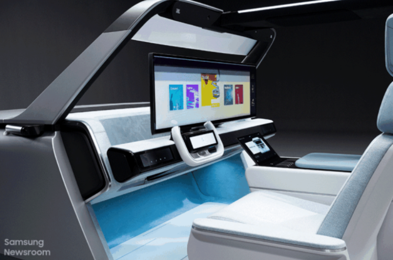 삼성전자-하만이 개발한 디지털 콕핏. / 삼성전자