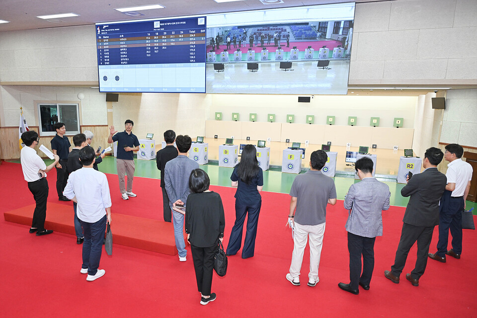 2027년 세계사격선수권대회 개최될 대구국제사격장 현장 점검. 사진=대구시 제공