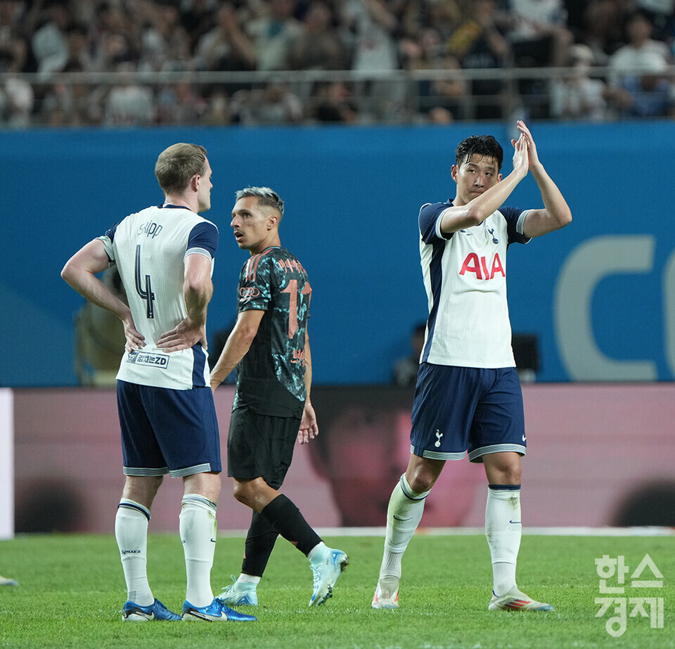 토트넘 홋스퍼는 2024 쿠팡플레이 시리즈에서 바이에른 뮌헨과 경기했다. /최대성 기자 dpdaesung@sporbiz.co.kr 2024.08.03.