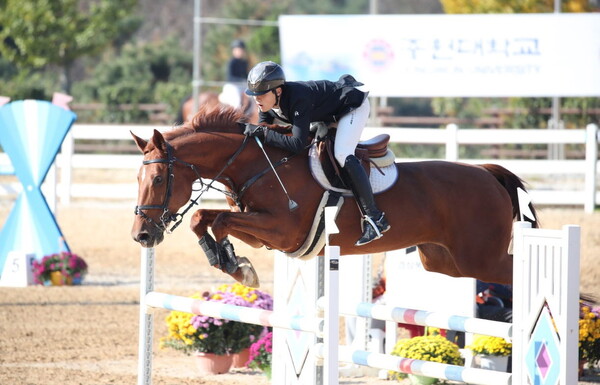 장수군은 오는 20일까지 5일간 천천면에 위치한 장수국제승마장에서 '제1회 경기도체육회장배 전국승마대회'를 개최한다./장수군