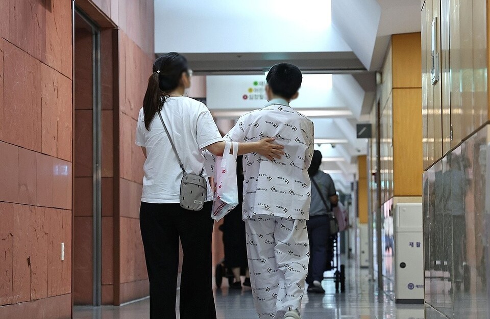 서울시내 한 대학병동 내 모습./연합뉴스