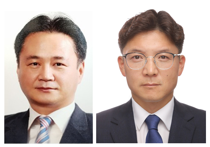 구자억 종합병원본부대표, 심승식 상무보(수도권 종병사업부장)./한국팜비오 제공