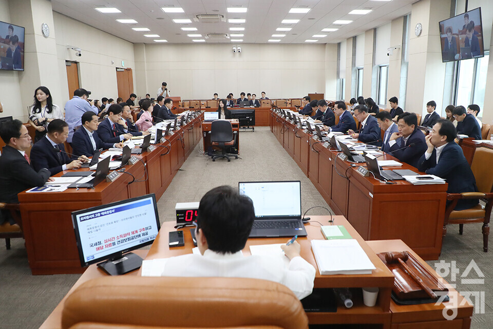 15일 서울 여의도 국회 기획재정위원회에서 임광현 국세청장 후보자 인사청문회가 열리고 있다. /최대성 기자 dpdaesung@sporbiz.co.kr 2025.07.15.