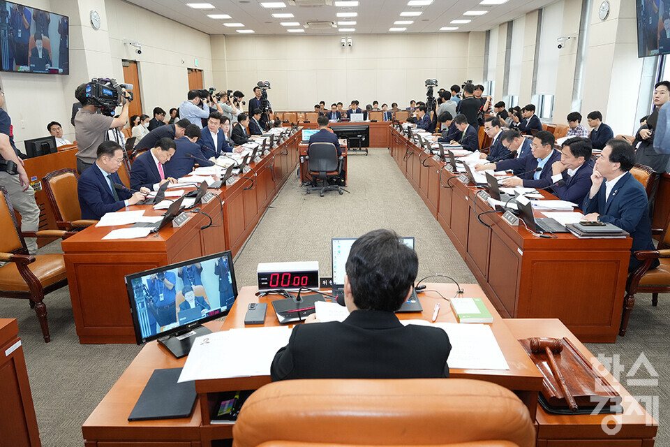17일 서울 여의도 국회 기획재정위원회 전체회의에서 구윤철 경제부총리 겸 기획재정부 장관 후보자 인사청문회가 열리고 있다. /최대성 기자 dpdaesung@sporbiz.co.kr 2025.07.17.