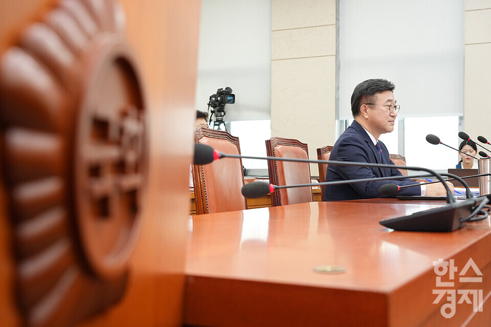 18일 오전 서울 여의도 국회 행정안전위원회에서 윤호중 행정안전부 장관 후보자 인사청문회가 열리고 있다. /최대성 기자 dpdaesung@sporbiz.co.kr 2025.07.18.