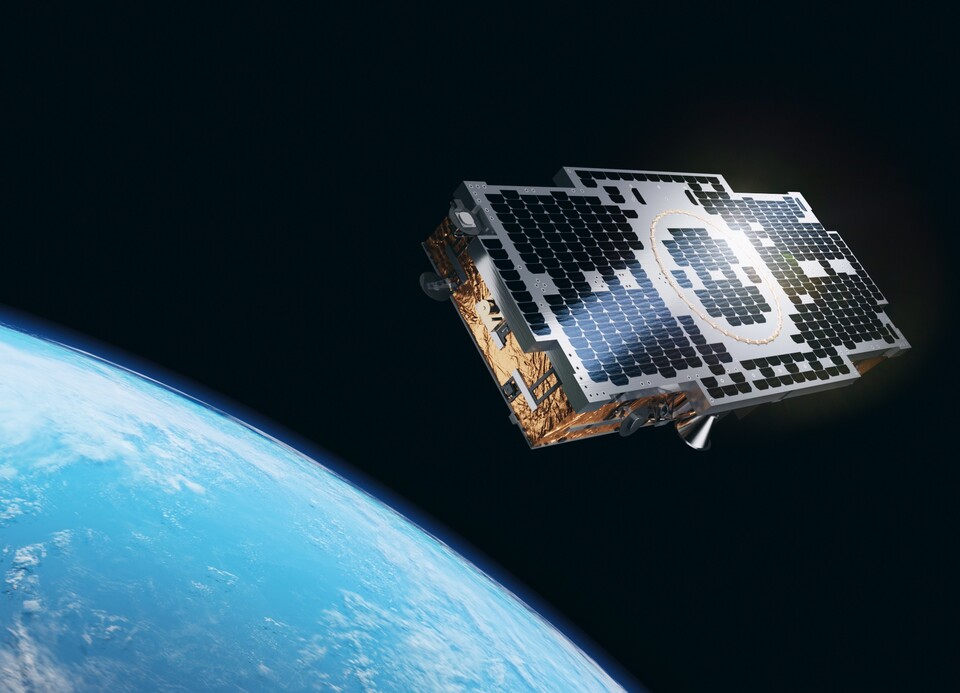 한화시스템이 개발한 소형 SAR 위성 이미지./한화시스템