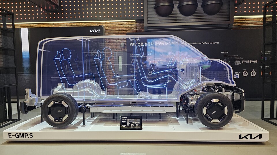 전동화 전용 플랫폼 ‘E-GMP.S’의 모습. / 사진= 곽호준 기자