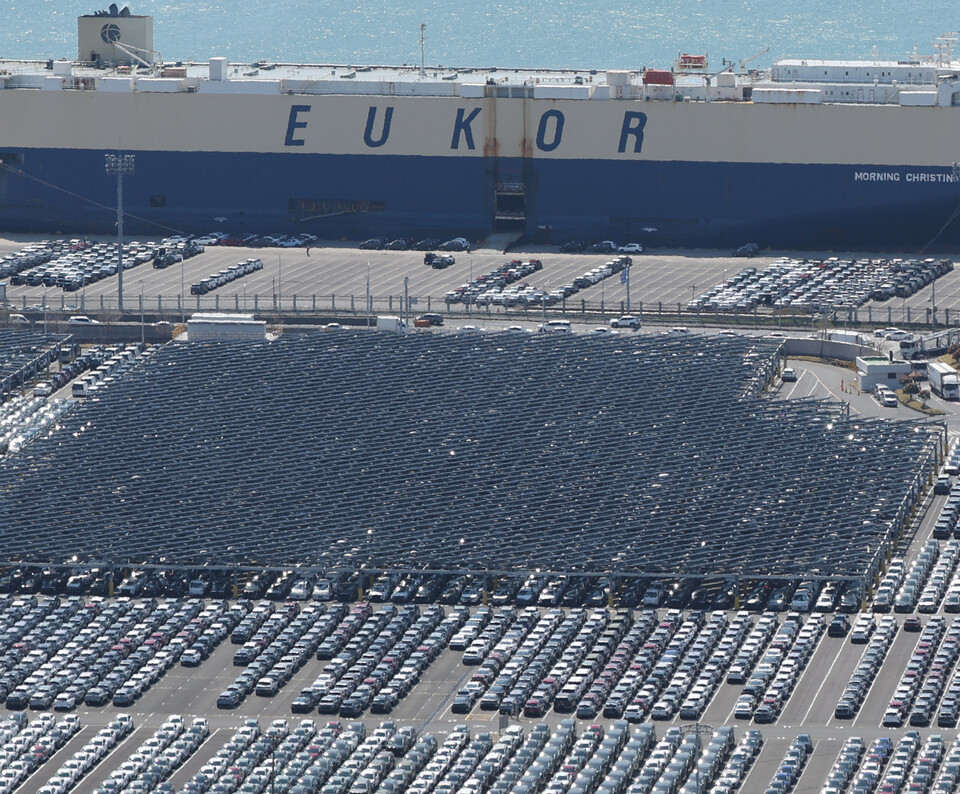 현대자동차 울산공장 수출선적부두. / 사진=연합뉴스