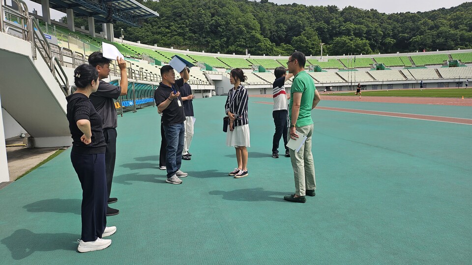 경기도장애인체육회(회장 김동연 경기도지사)는 오는 7월 24일부터 8월 1일까지 개최되는 ‘제19회 경기도장애인생활체육대회 2025 파주’의 성공적 개최를 위한 사전 경기장 안전점검에 돌입했다./ 경기도장애인체육회 제공