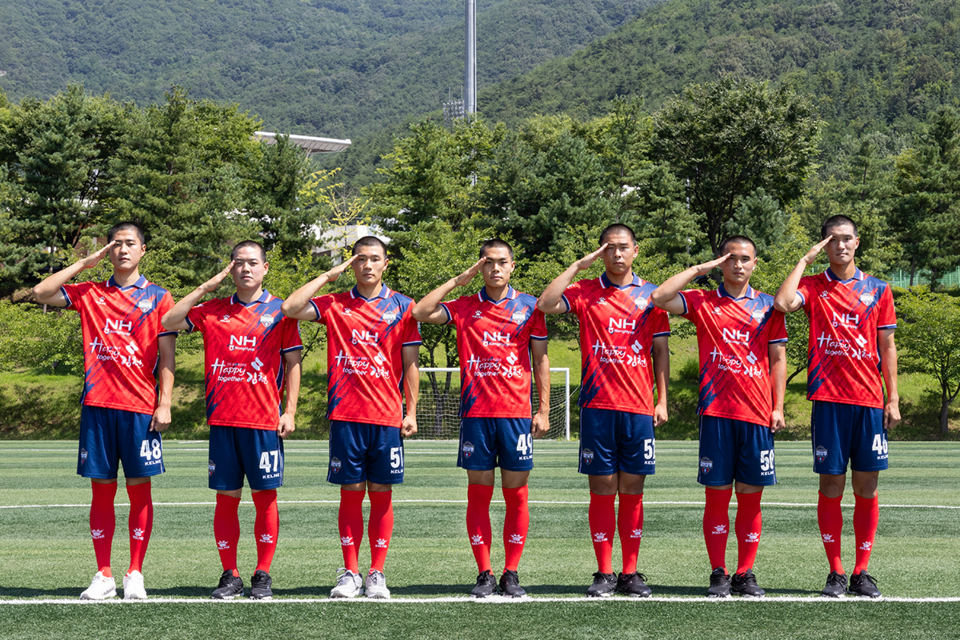 11기 신병 선수 7명 입대 완료. 사진=김천상무 제공