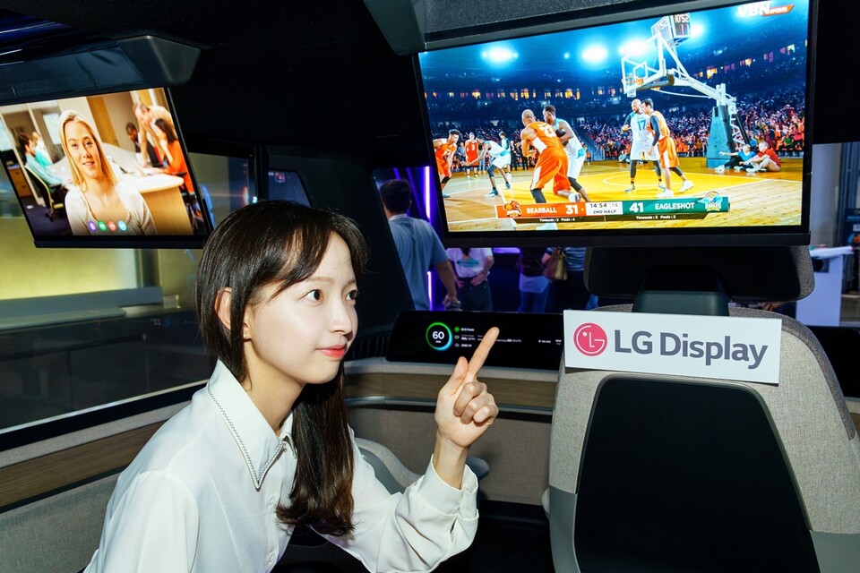 LG디스플레이 SID 2025 차량용 디스플레이 콕핏./LG디스플레이