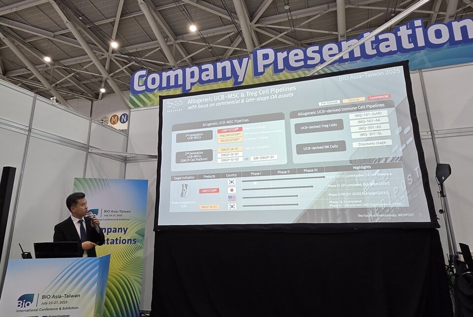 메디포스트가 바이오 아시아-대만 2025에 참가했다./메디포스트 제공