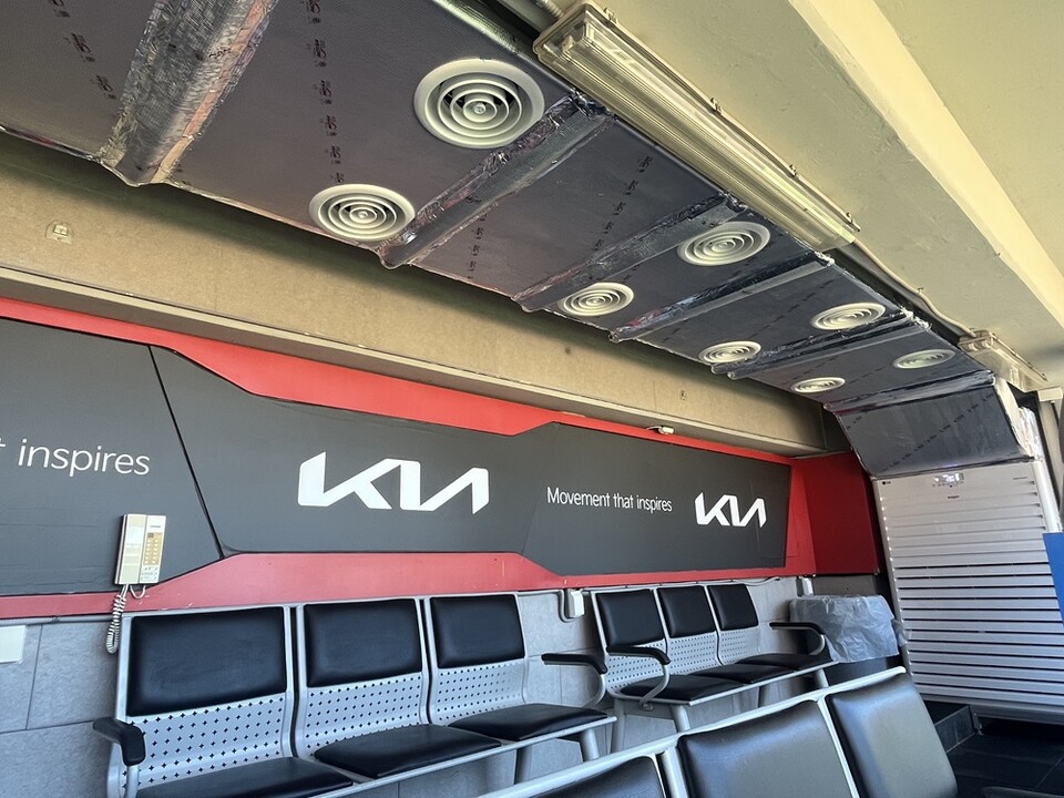 냉방 시스템이 구축된 광주-기아 챔피언스필드 홈 더그아웃 전경. /KIA 타이거즈 제공