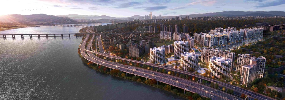 래미안 글로우 힐즈 한남 전체 조감도./삼성물산