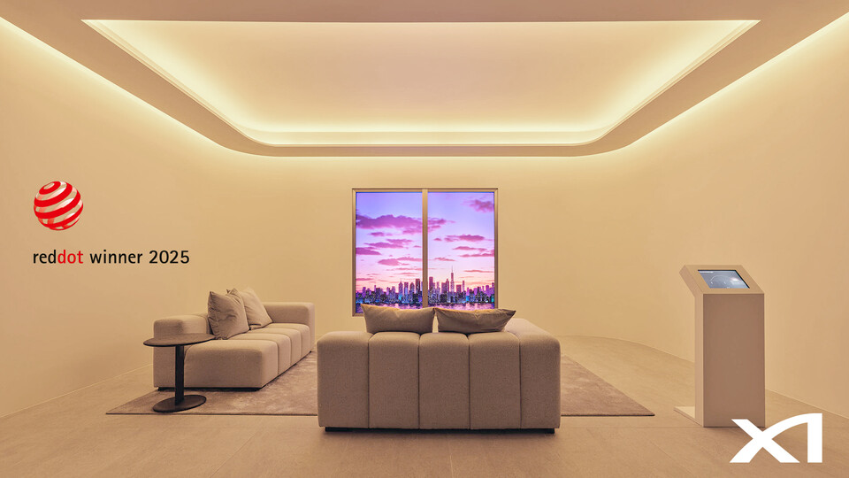 대치동 자이갤러리 내 자이랩(Xi Lab) 구성 중 ‘빛’을 주제로 GS건설 조명시스템인 Human Centric Lighting System 체험공간./GS건설