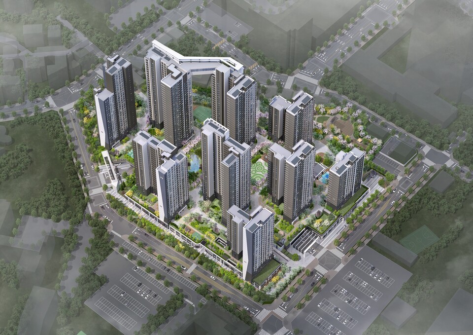 디에이치 아델스타 조감도./현대건설