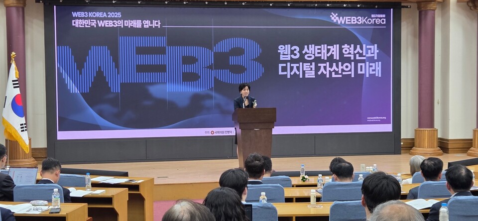 이날 행사에는 NH농협금융지주 이재호 전략기획부사장, 서울시 노인평생교육원 류수노 원장, 국제e스포츠진흥원 전옥기 이사장, 빗썸·업비트·두나무 대표자 등이 서면 및 현장 축사를 통해 웹3 산업에 대한 기대와 협력 의지를 표명했다./ 웹3기업협회 제공
