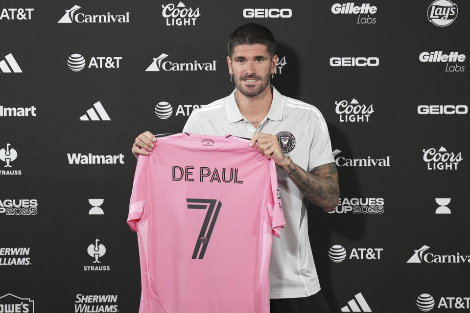 스페인 프리메라리가 아틀레티코 마드리드에서 활약 후 올 여름 미국 메이저리그 사커(MLS) 인터 마이애미에 합류한 로드리고 데폴. /연합뉴스