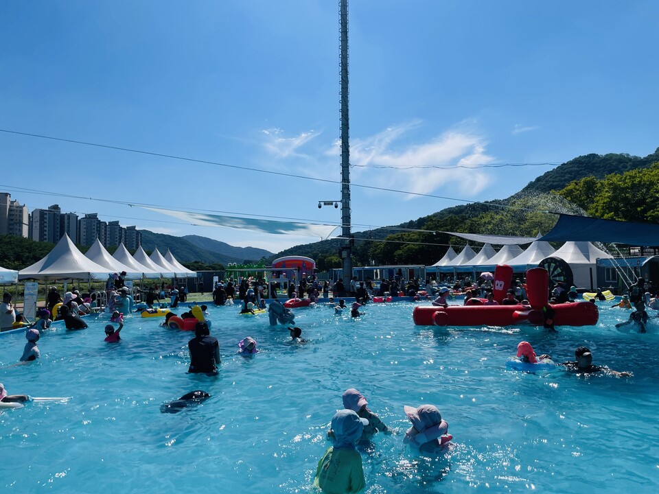 북천 어린이 물놀이장 “Cool Summer Festival”종료 .사진 = 상주시 제공