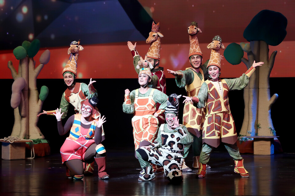 어린이 뮤지컬 목 짧은 기린 지피. 사진=달성문화재단 제공