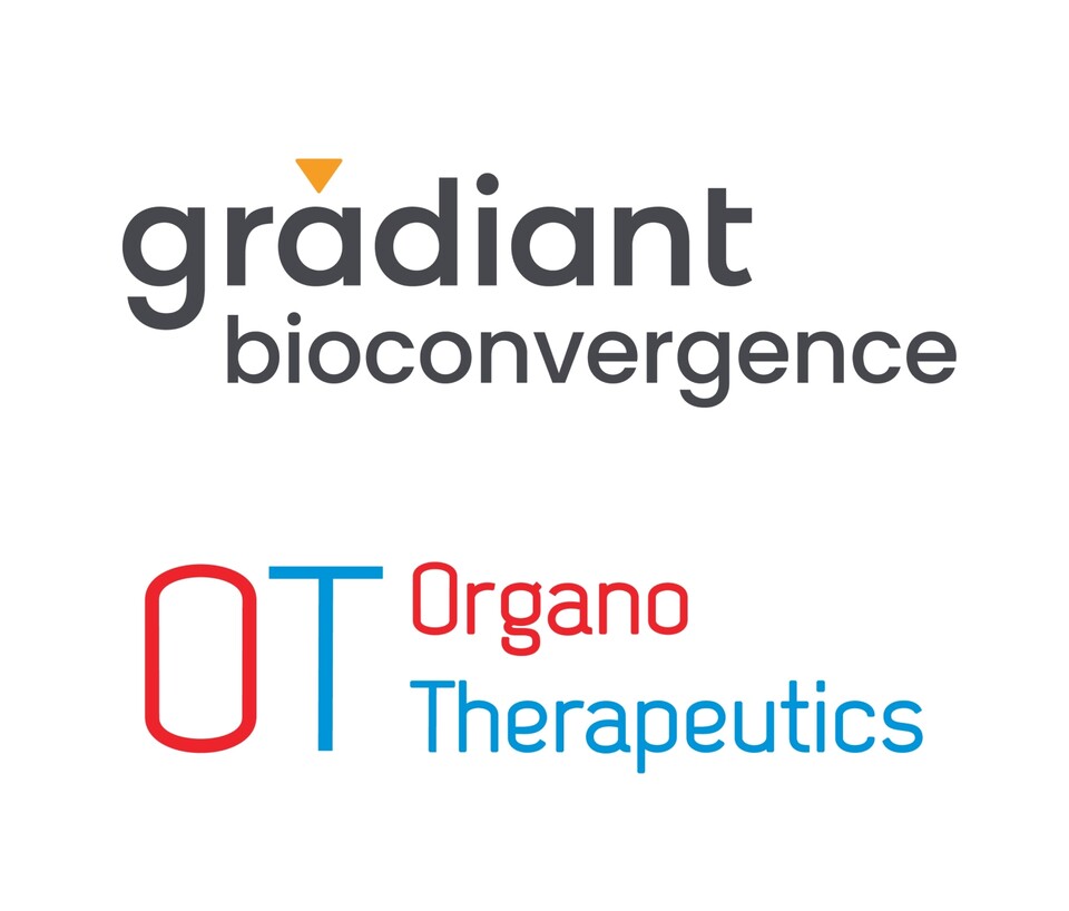 그래디언트 바이오컨버전스와 오가노테라퓨틱스 CI./각 사 제공