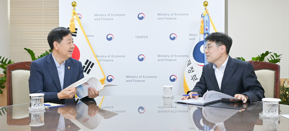 김정기 권한대행, 구윤철 경제부총리 면담. 사진=대구시 제공