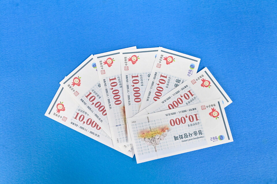 청송사랑화폐의 부정유통 방지를 위한 일제점검 단속기간 운영.사진=청송군 제공