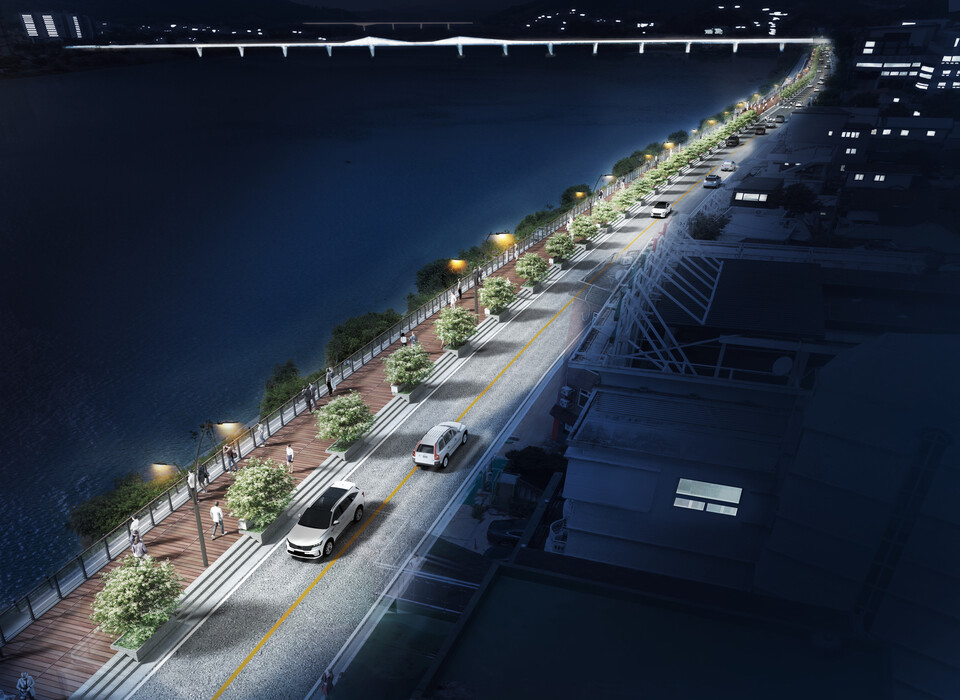 양평군(군수 전진선)은 지역 관광자원과 자연경관을 연계한 ‘남한강변 특화거리 조성사업’이 순조롭게 진행되고 있다고 20일 밝혔다./ 양평군 제공