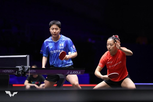 임종훈(왼쪽)과 신유빈. /WTT 인스타그램 갈무리