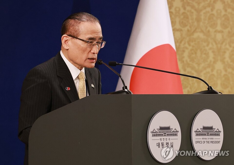 위성락 국가안보실장 / 연합뉴스