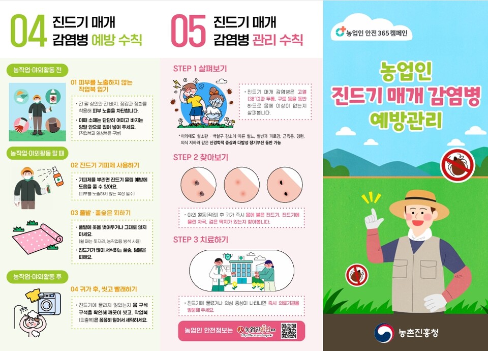 진드기 매개 감염병 예방. 사진=대구광역시농업기술센터 제공