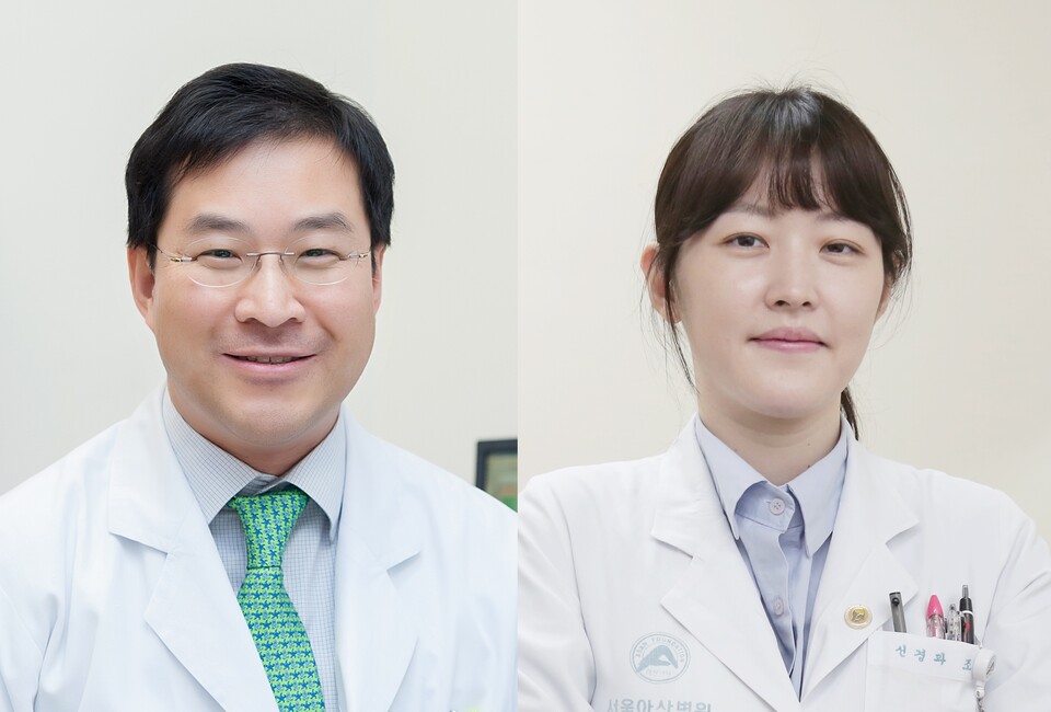 (왼쪽부터) 정선주, 조성양 서울아산병원 신경과 교수. /서울아산병원 제공 