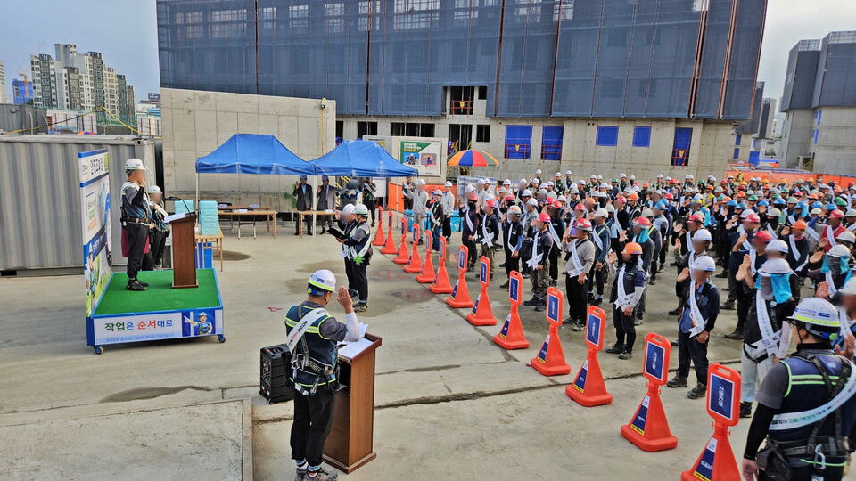 중대재해 ZERO 캠페인 선포식,/KCC건설