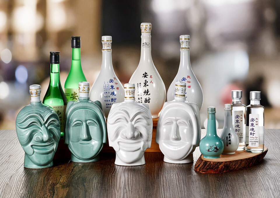 한일 정상만찬에도 오른 안동소주. 사진=안동시 제공