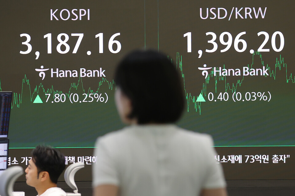 코스피가 27일 장중 지지부진한 흐름을 보이며 등락을 반복하다 강보합으로 거래를 마감했다. /사진=연합뉴스
