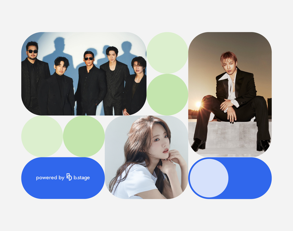 지오디(god), 태양, 루다 등 아티스트가 비스테이지를 통해 팬들과 적극 소통에 나섰다./비스테이지