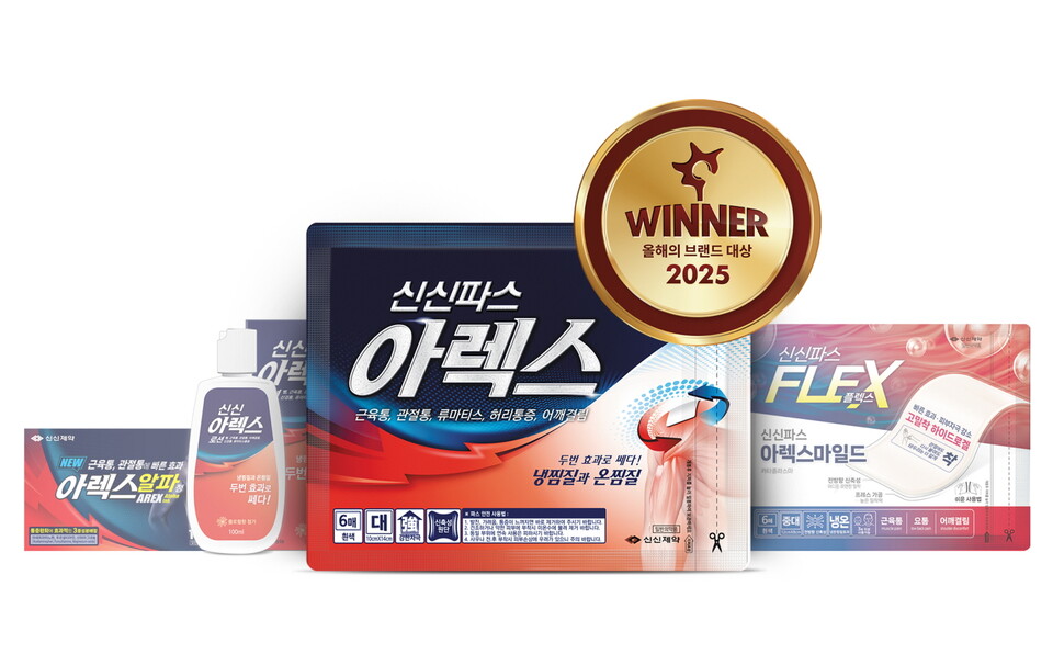 신신파스 아렉스 올해의 브랜드 대상. /신신제약 제공