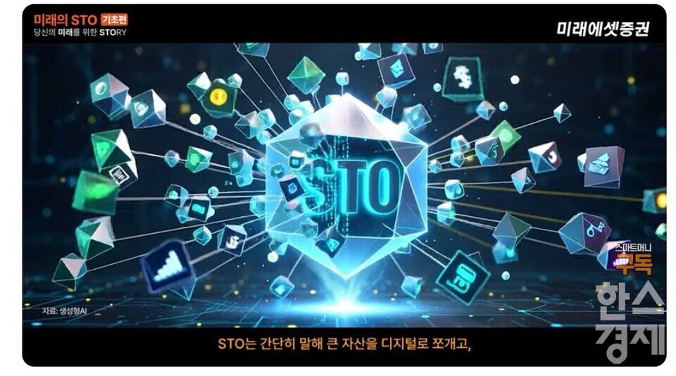 지난 14일 공개된 STO 기초편. [사진=미래에셋 스마트머니 유튜브 채널 화면 갈무리]