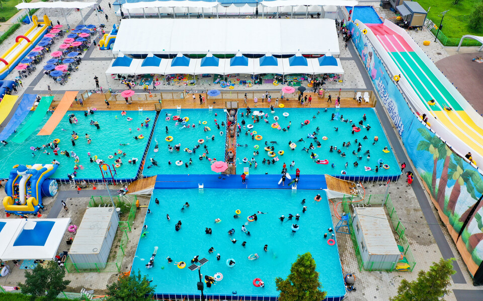 ]물대포와 야간개장까지 구미 낙동강 워터파크. 사진=구미시 제공