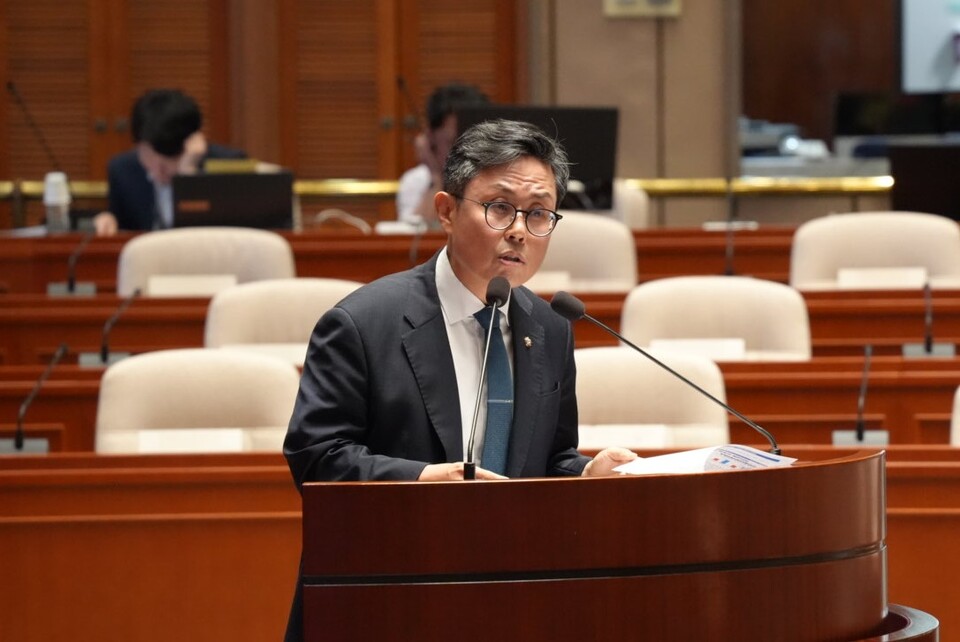국회 기획재정위원회 소속 안도걸 더불어민주당 의원이 지난달 27일 열린 국회 예산결산특별위원회 전체회의에서 발언하고 있다./안도걸 의원실