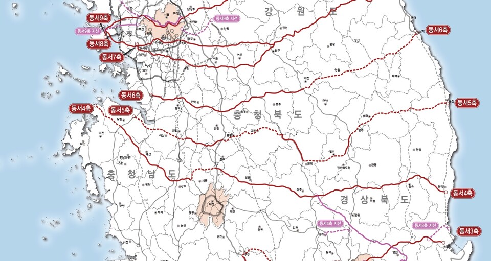 동서5축 고속도로 위치도. 사진=영주시 제공