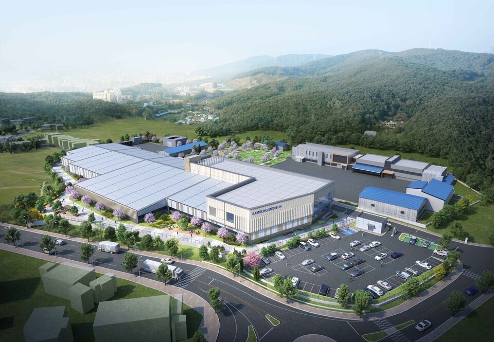 삼성메디슨 홍천공장 증축공사 조감도./동부건설