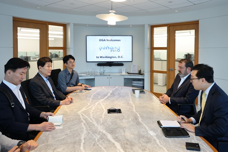 이강덕 시장, 워싱턴서 돌파구 모색(DGA방문). 사진=포항시 제공