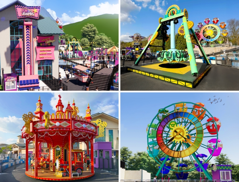 오크밸리 퍼니 팩토리 테마파크 어트랙션. /HDC리조트 제공