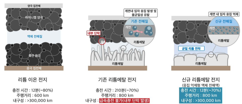 LG에너지솔루션-KAIST FRL 연구팀의 신규 리튬메탈전지 기술 인포그래픽./ LG에너지솔루션 제공