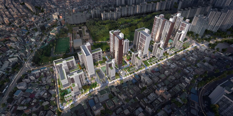 힐스테이트 이수역 센트럴 조감도./현대건설